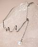 Pissara By Sukkhi Ravishing 925 Sterling Silver Cubic Zirconia Pendant Chain|Authenticity Certificate, 925 Stamp