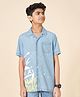 Coolsters by Pantaloons Cotton Half Sleeves Printed Shirt - Blue