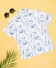 Pantaloons Junior Cotton Half Sleeves Abstract Printed Shirt - White