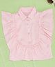 Pantaloons Junior  Half Sleeves Frill Detailed Solid Top - Pink