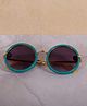 Dukiekooky Round Sunglasses With Uv Protected Lens - Teal