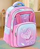 Heart Print School Backpack Purple - 15 Inches