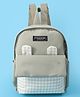 Pine Kids Checkered Fashion Backpack With Bunny Applique  - Green