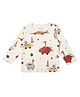 My Milestones 100% Cotton Full Sleeves Animals & Vehicles Printed Tee - Cream