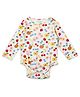 My Milestones 100% Cotton Full Sleeves Fruits Printed Onesie - Off White
