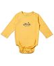 My Milestones 100% Cotton Full Sleeves Floral Printed Onesie - Yellow