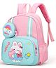 SYGA Kids Backpack Little Bunny Design, Waterproof, Ultra-light School Bag with Coin Purse for Preschool and Kindergarten Students (Bright Pink) - Height 13.6 Inch