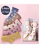 SYGA Set Of 5 Cotton Printed Socks - Multicolor