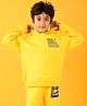 Anthrilo Full Sleeves New Good Habits Printed Comfort Fit Hoodie - Yellow