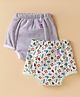 Ben Benny Cotton Knit Padded Shorts with Boat & Stars Print Pack of 2 - Grey & Cream