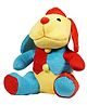 Ultra Puppy Plush Soft Toy Red & Blue - Height 30 cm