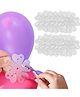 Wobbox Flower Shape Bolloon Clip Holder, Flower Shape Balloon Clips, Balloon Clips For Decoration, Balloon Clips Holder, Flower Balloon Clips-(Pack of 12)