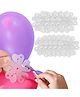 Wobbox Flower Shape Bolloon Clip Holder, Flower Shape Balloon Clips, Balloon Clips For Decoration, Balloon Clips Holder (White)(Pack of 11)