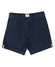 JusCubs Cotton Solid Shorts - Navy Blue