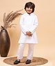 JBN Creation Cotton Full Sleeves Solid Coordinating Kurta & Pyjama Set - White