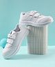 LIBERTY Solid Double Velcro Closure School Shoes - White