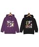 The Mom Store Pack Of 2 Cotton Full Sleeves Text & Car Printed Hooded Sweatshirts - Multi Colour