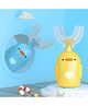 Cozy Vibes Safe Silicone Baby Toothbrush with Handle U Shape Tooth Brush Cartoon Duck Shape-Pack of 1-Color May Vary