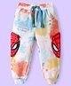 Babyhug Marvel Terry Knit Tie & Dye Full Length Lounge Pants With  Spiderman Graphic - Red