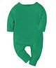Zeezeezoo  100% Cotton Full Sleeves Solid Romper - Green