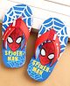 Cute Walk by Babyhug Marvel Slip Ons Flip Flops with Spiderman Print - Red