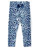 CrayonFlakes Full Length Animal Printed Super Stretch Leggings - Off White