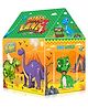 Toysire Dino Theme Foldable Tent House for Kids 5 +Years Hut Style Tent House for Boys and Girls Size-107 cm