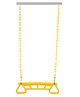 REZNOR Trapeze Swing Bar Playset Plastic Gym Trapeze Bar for Kids, Yellow