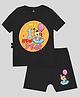 The Peppy Tend New Year Theme 100% Cotton Half Sleeves My 1st New Year Text Printed Tee & Shorts Set - Black