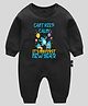 The Peppy Tend 100% Cotton New Year Theme Full Sleeves Its My First New Year Text Printed Romper - Black