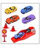 Comercio 4pcs Metal Die Cast Car With Rapid Launcher For Kids- (Color & Design May Vary)