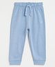 Campana Cotton Terry Solid Joggers - Light Blue