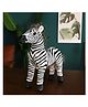 Tickles 50 cm Standing Zebra Soft Stuffed Plush Animal Toy for Kids Boys & Girls (Color Black and White)