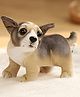 Tickles Cute Chihuahua Dog Soft Stuffed Plush Animal Toy for Kids Girls & Boys Birthday Gift (Color: Brown & Black - Height 20 cm