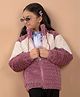 CRIMSOUNE CLUB Full Sleeves Colour Blocked Zipper Jacket - Pink