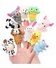 Sanjary Cute Animal Finger Puppets Set of 10 for kids color design may vary - Height 7 cm