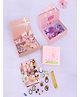 Yellow Bee Set Of 3 Bow Designed & Glittered Hair Accessories Boxes - Gold Pink & Purple