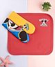 Babyhug Disney Interlock Knit Wash Cloth with Winnie & Friends Graphic L 28 X B 28 cm  Pack of 3 - Yellow Red & Blue