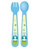 Adore Spoozy Baby Spoon & Fork Set- Blue (Pack of 2)
