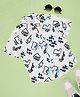 Pantaloons Junior Cotton Half Sleeves Abstract Printed Shirt - White