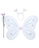 Kaku Fancy Dresses Fairy Theme Butterfly Costume Set - White
