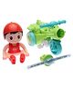 KiddyBuddy Bump & Go Boy with Tricycle Light and Musical Toy - Red & Green