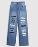 Tiny Girl Denim Everday Is A Fresh Start Text Printed Jeans - Light Blue