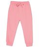 The Mom Store Cotton Solid Joggers - Pink