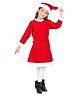 Itsmycostume Velvet Christmas Theme Full Sleeves Santa Claus Costume Set - Red