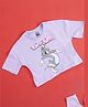 Pantaloons Junior Cotton Warner Bros Featuring Half Sleeves Tom & Jerry Printed Tee - Lavender