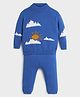 Somersault Cotton Full Sleeves Sun & Clouds Designed Sweater & Coordinating Pant Set - Blue