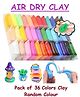 ADKD Pack  of 36 Air Dry Clay, Colorful Children Soft Clay, Creative Art Crafts, Gifts for Kids-Multi Color. Non-Toxic Modeling Magic Fluffy Foam Bouncing Clay Putty Kit for Kids with Tools - Multicolor
