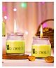 Homesake Organic Aroma Candles Wax 2 X 70gms Each, Aromatic Scented Fragrance up to 15 Hours, Best Gift, Lemon Grass