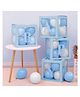 Décor Mantra balloon box baby for baby shower decoration items girl & boy decoration-Pack of 4 - Blue